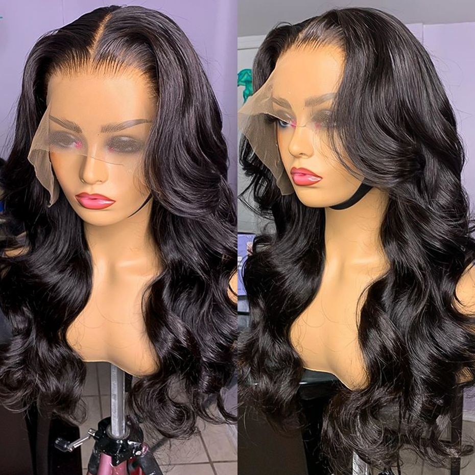 13*4HD Full Frontal lace wig 越南发Double drawn Body wave （蛇曲）头套